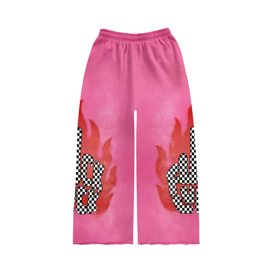 Lējhon F*ck Luck Checkered Sweatpants