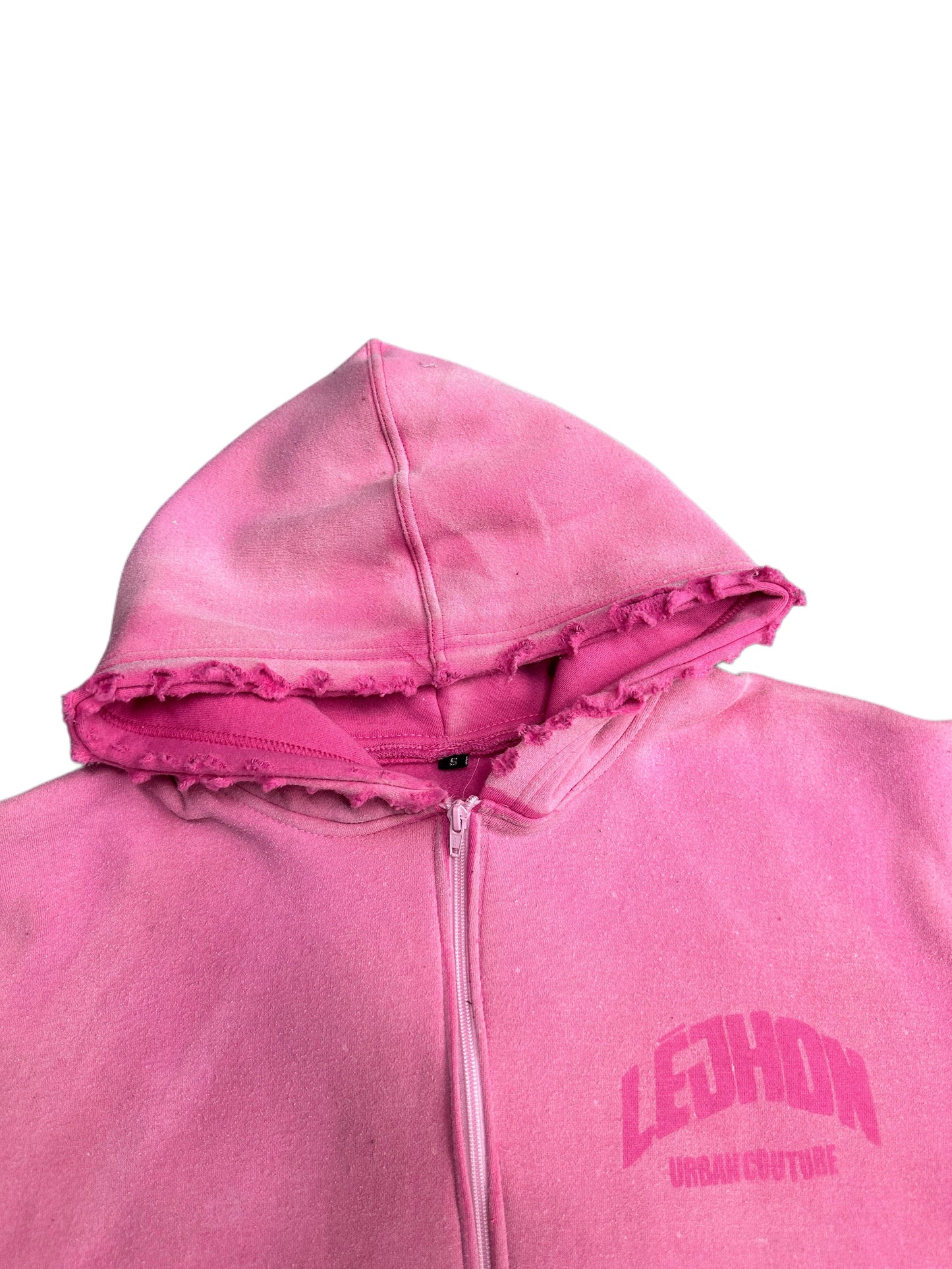 Pink Lējhon Zip Hoodie